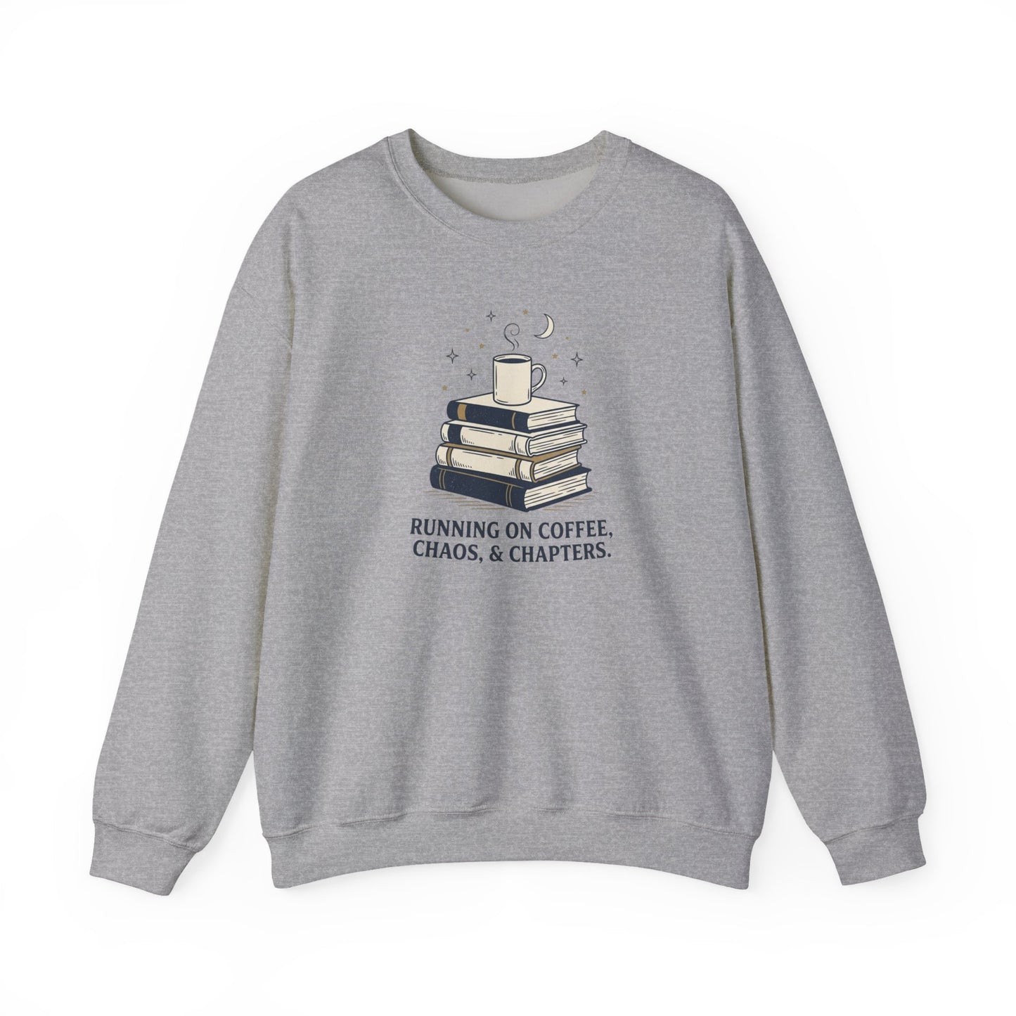 Running on Coffee & Chapters Sweatshirt | summer aesthetic, hand-drawn pastel