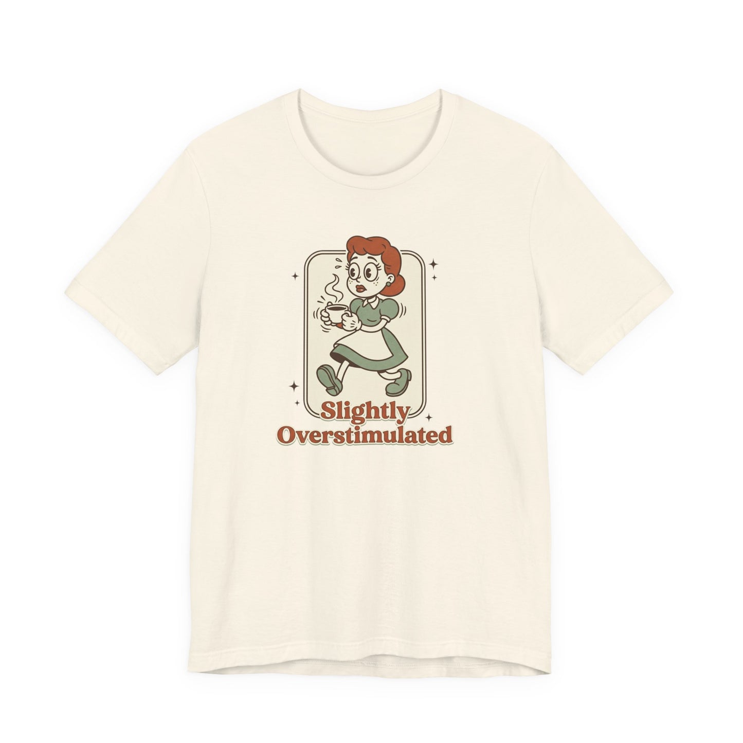 Slightly Overstimulated tee | vintage camping vibe, hiking, respect the locals
