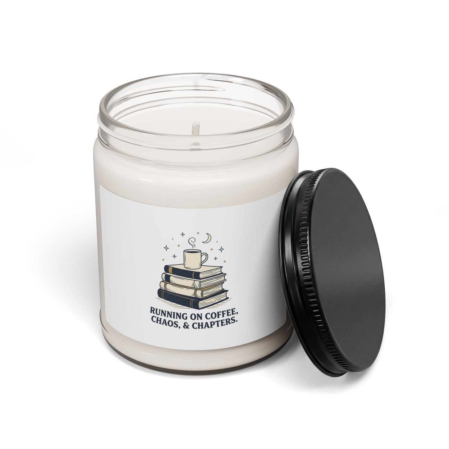 Sunny Bookish Candle Jar | summer aesthetic, pastel coastal vibes