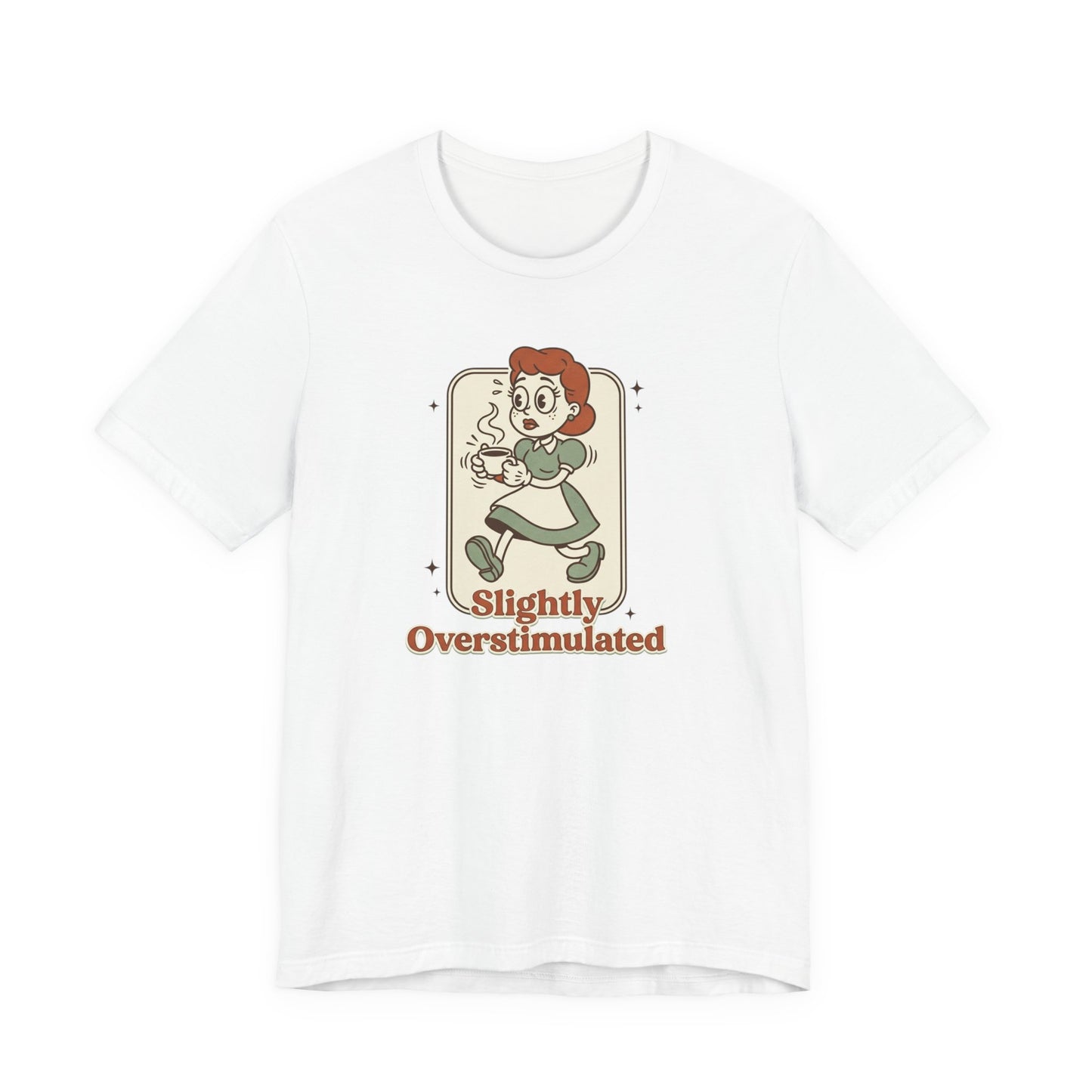Slightly Overstimulated tee | vintage camping vibe, hiking, respect the locals