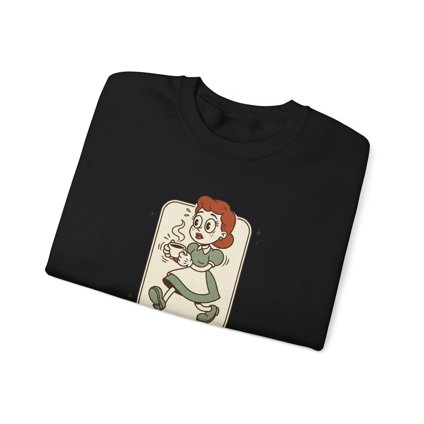 Slightly Overstimulated Sweatshirt | vintage camper vibe, leave no trace