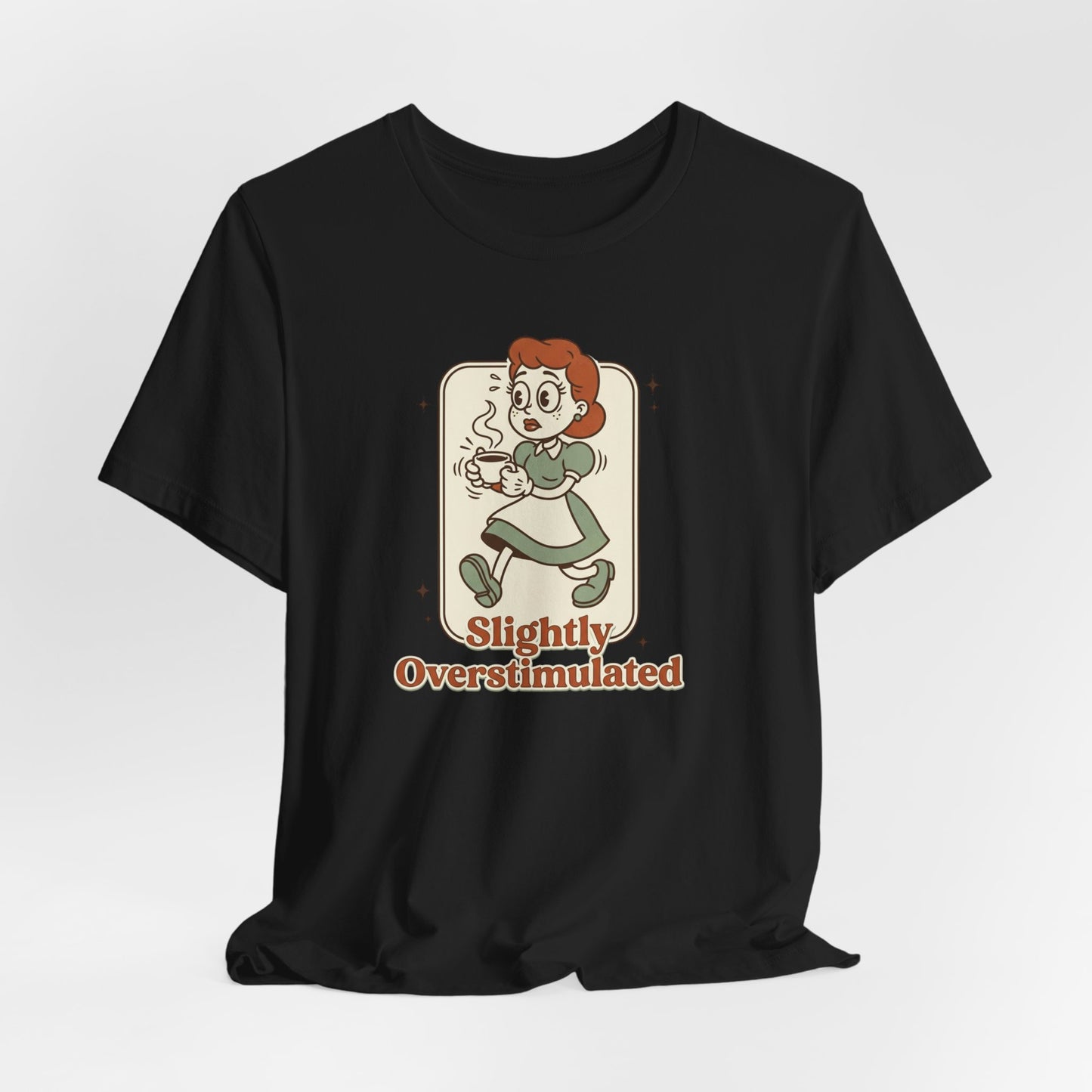Slightly Overstimulated tee | vintage camping vibe, hiking, respect the locals