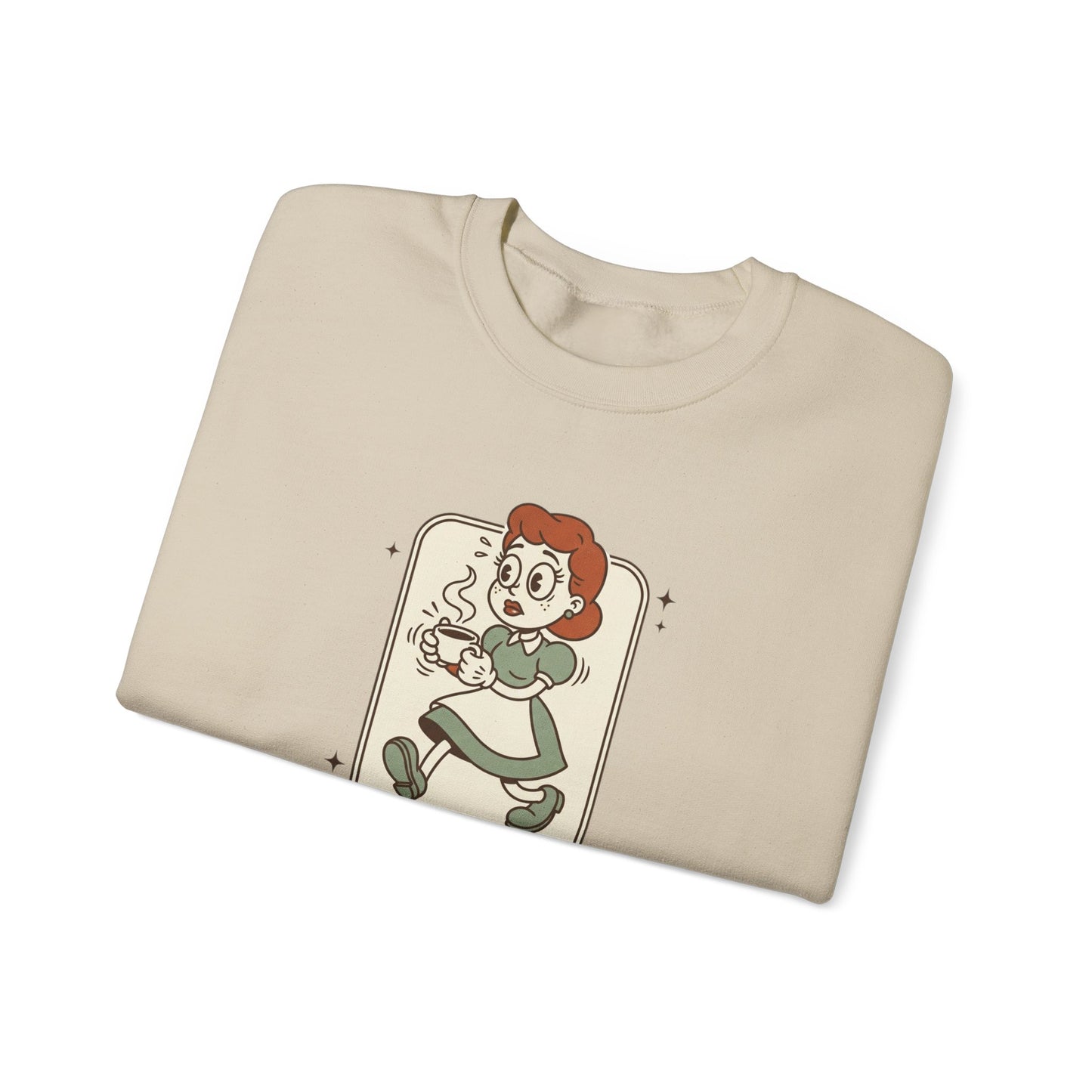 Slightly Overstimulated Sweatshirt | vintage camper vibe, leave no trace