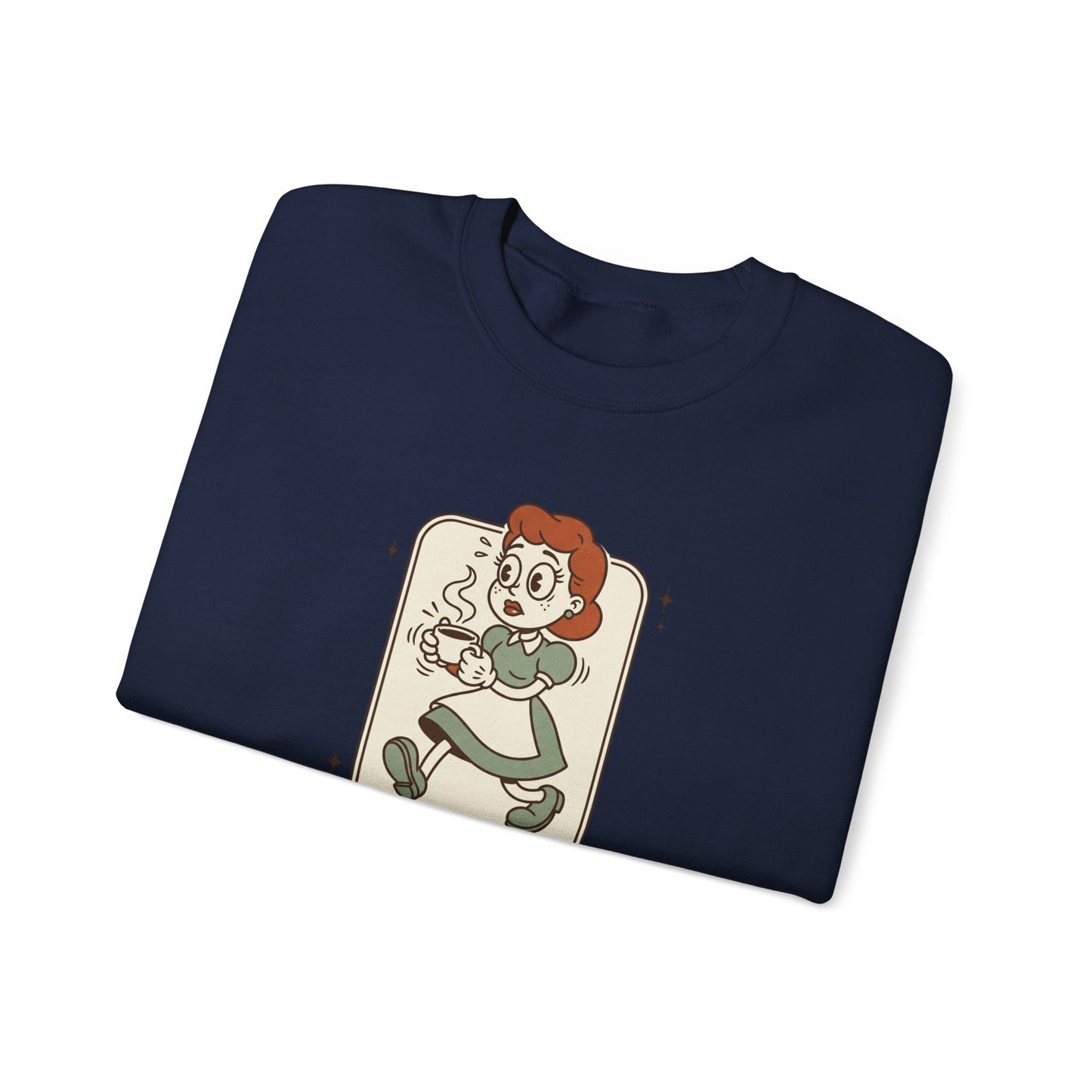 Slightly Overstimulated Sweatshirt | vintage camper vibe, leave no trace