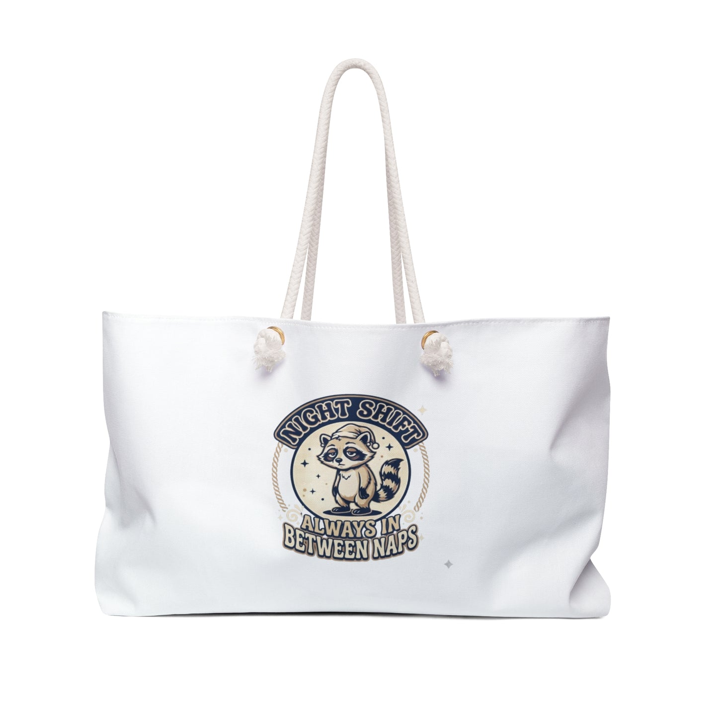 Night Shift Weekender Bag – Cozy Coffee & Relaxation Travel Tote