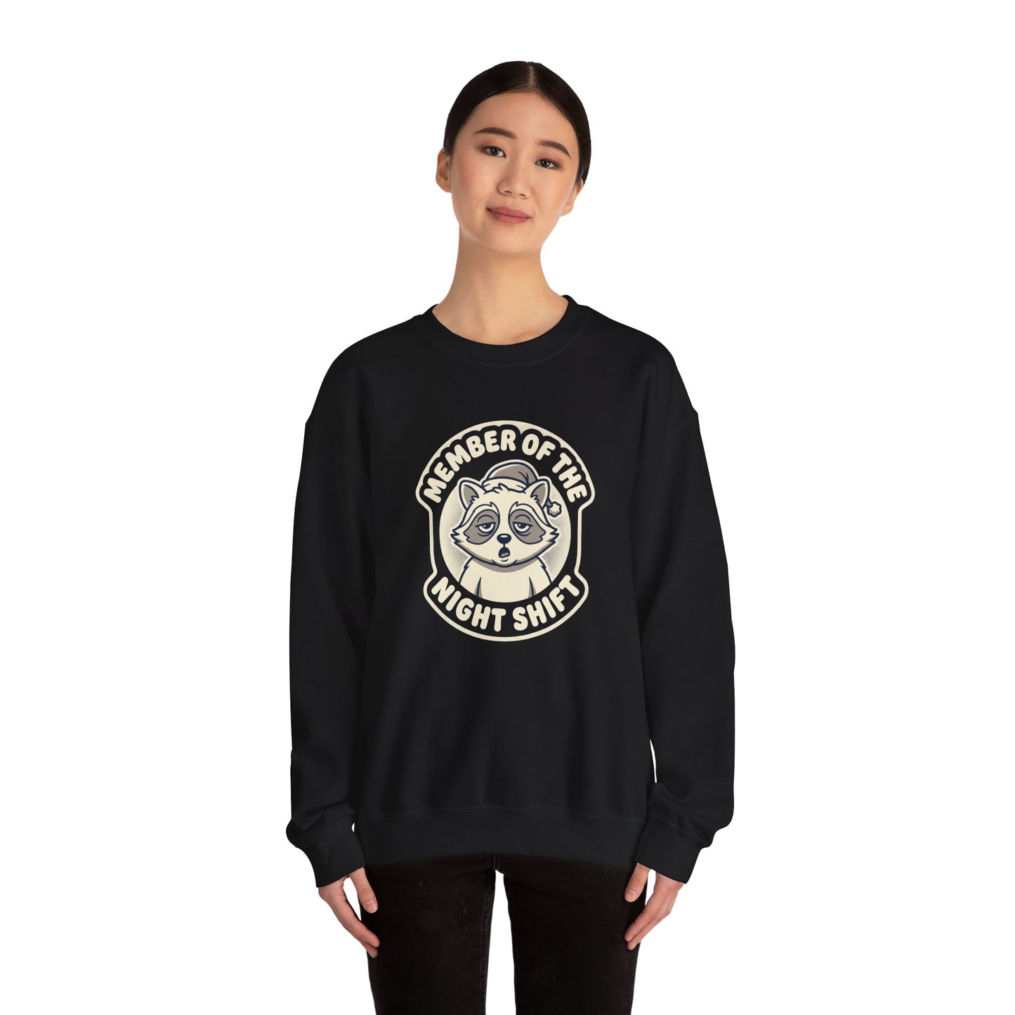 Raccoon Mascot Crewneck Sweatshirt