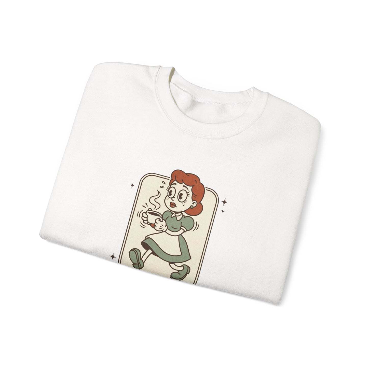 Slightly Overstimulated Sweatshirt | vintage camper vibe, leave no trace