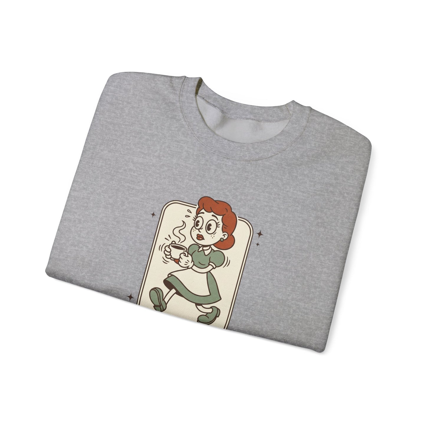 Slightly Overstimulated Sweatshirt | vintage camper vibe, leave no trace