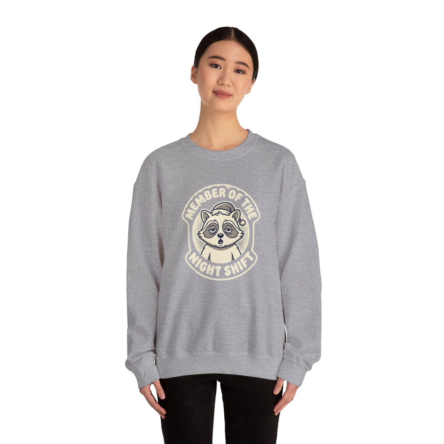 Raccoon Mascot Crewneck Sweatshirt