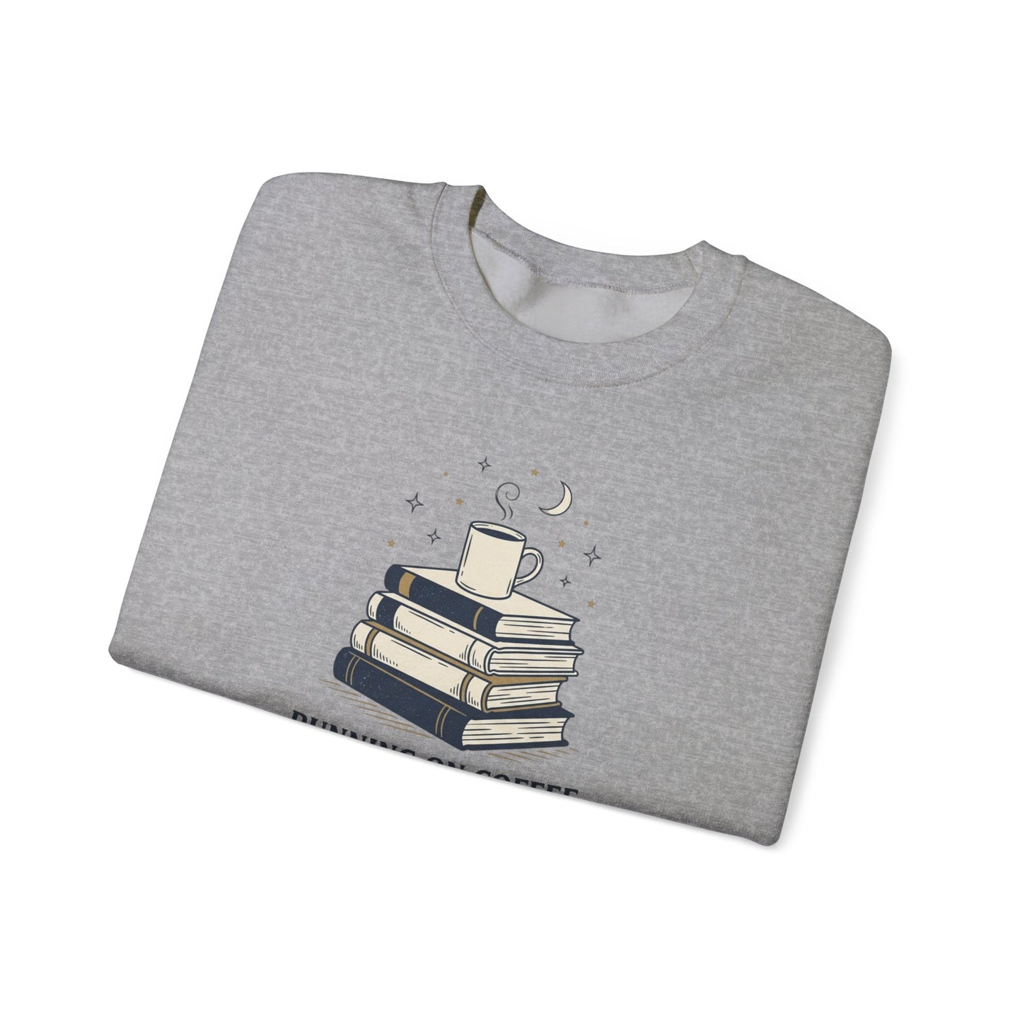 Running on Coffee & Chapters Sweatshirt | summer aesthetic, hand-drawn pastel