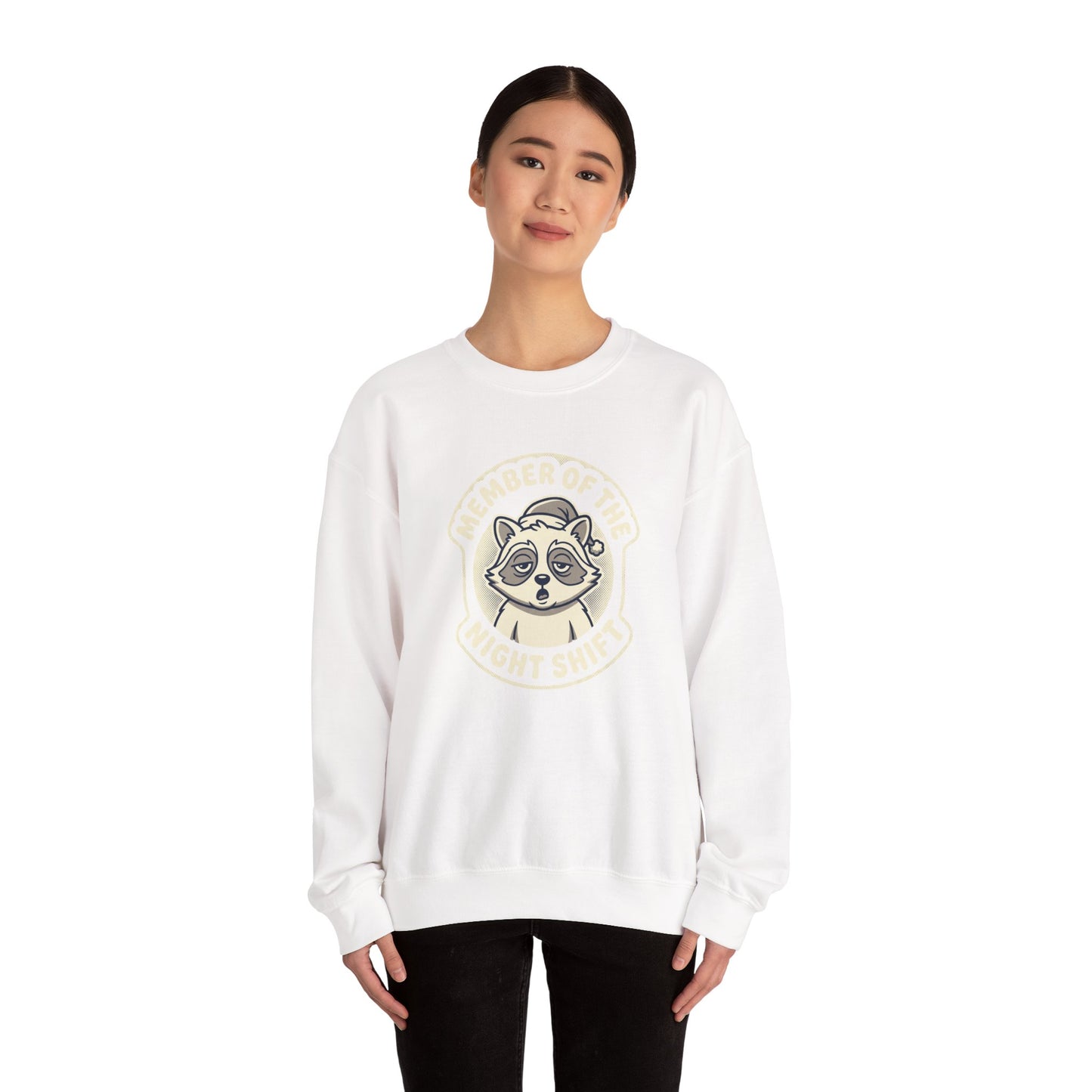 Raccoon Mascot Crewneck Sweatshirt