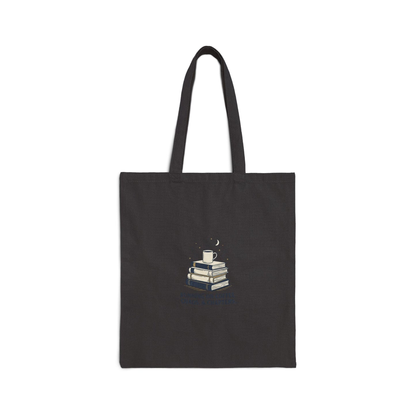 Sunny Stack of Books Tote, summer aesthetic coastal vibes, hand-drawn pastel canvas