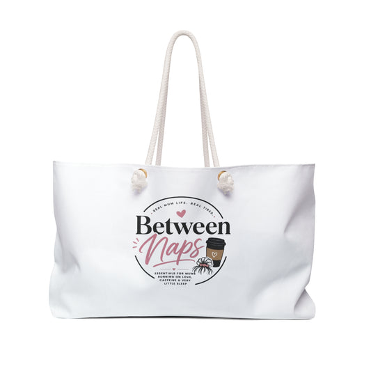 Between Naps Weekender Bag – Cozy Coffee & Relaxation Travel Tote