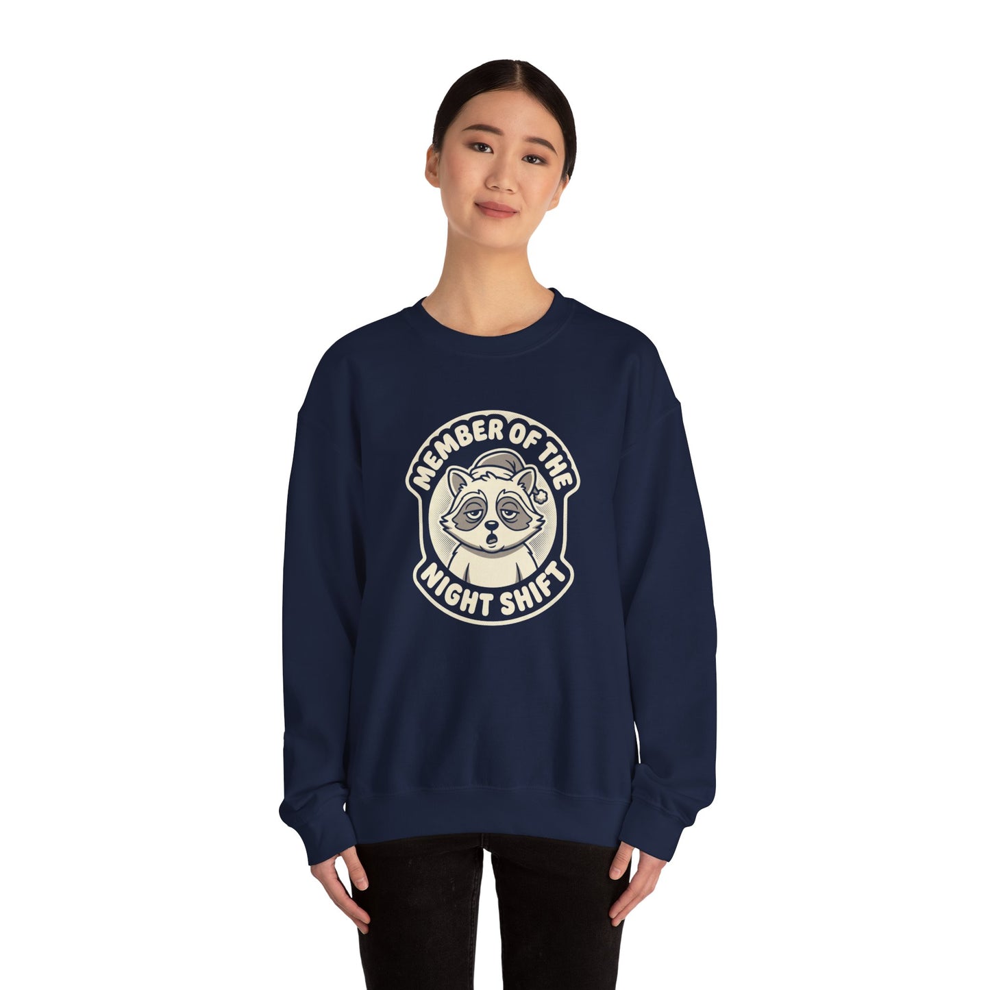 Raccoon Mascot Crewneck Sweatshirt
