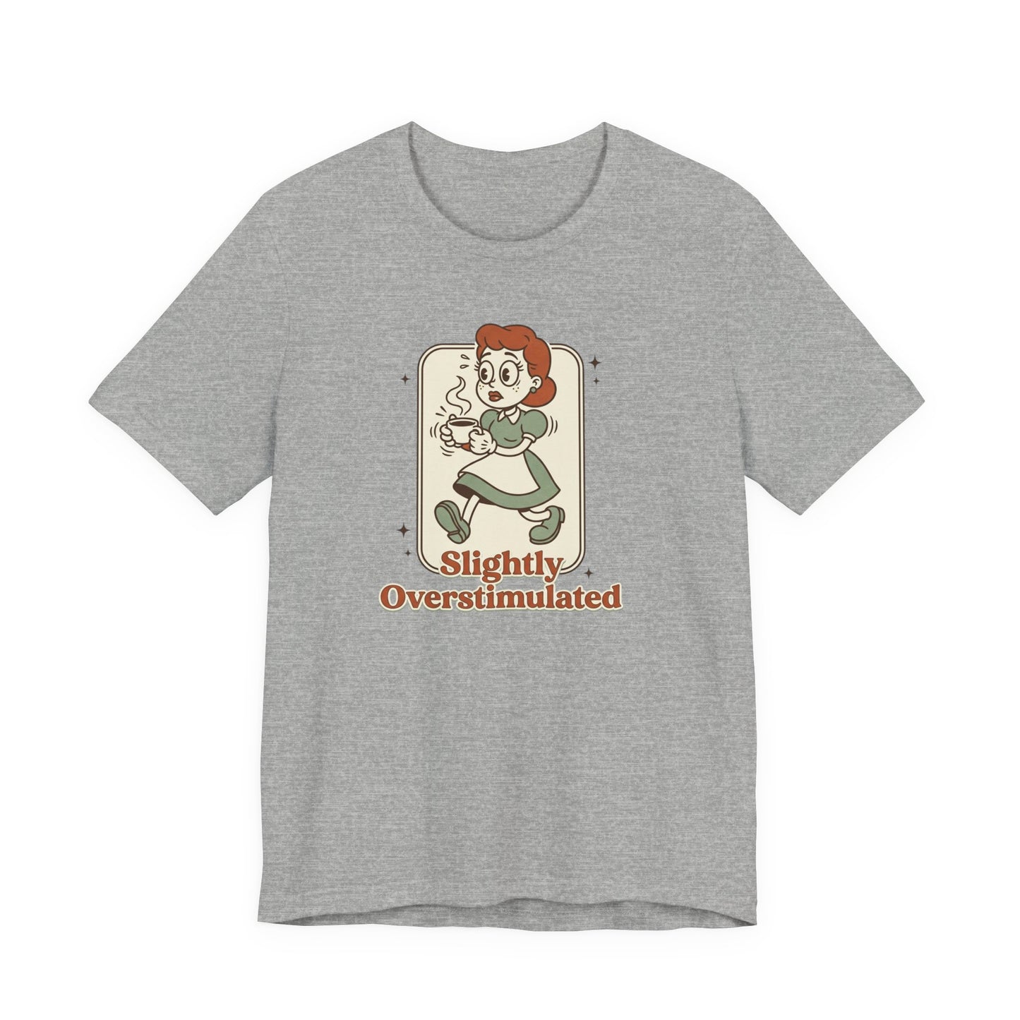 Slightly Overstimulated tee | vintage camping vibe, hiking, respect the locals