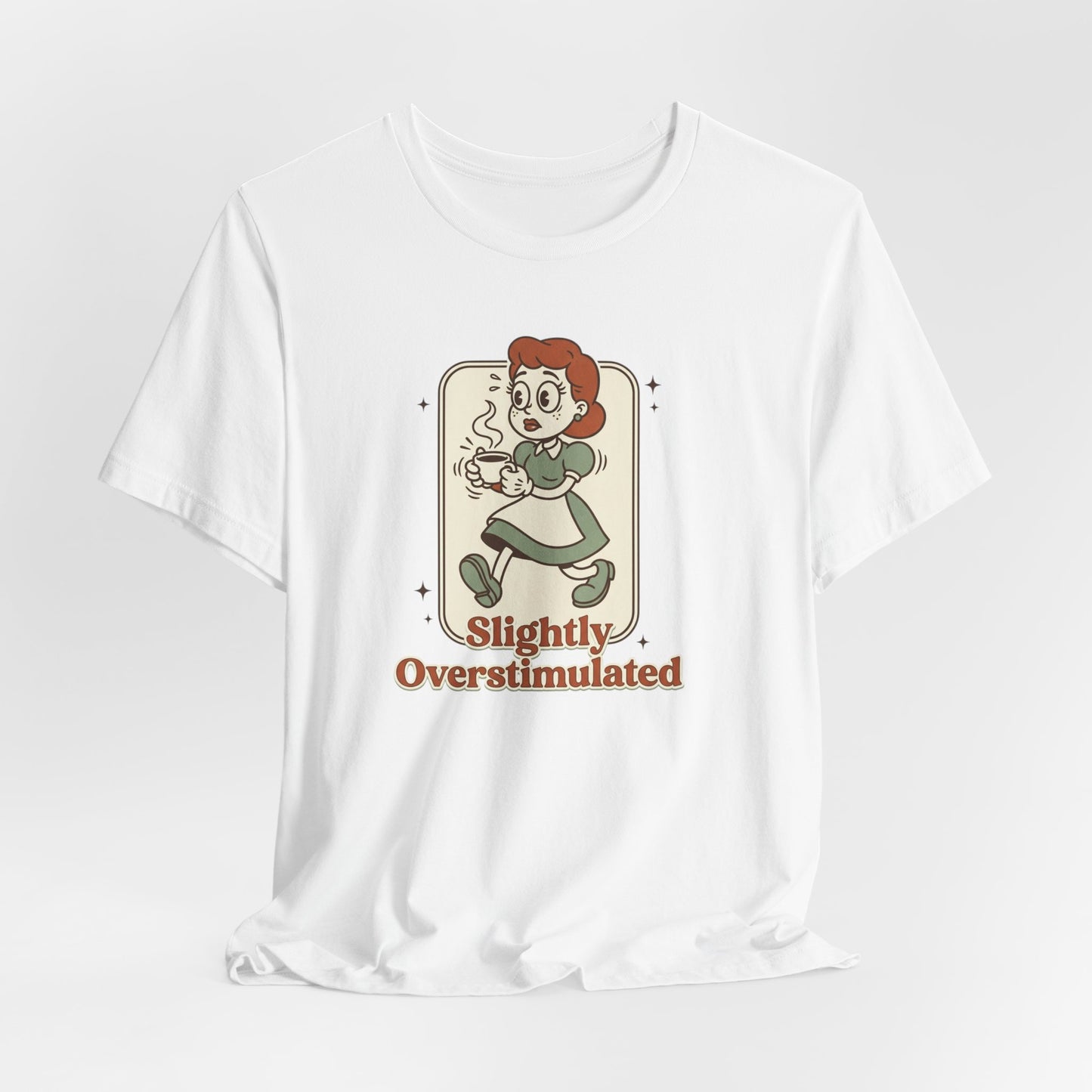 Slightly Overstimulated tee | vintage camping vibe, hiking, respect the locals