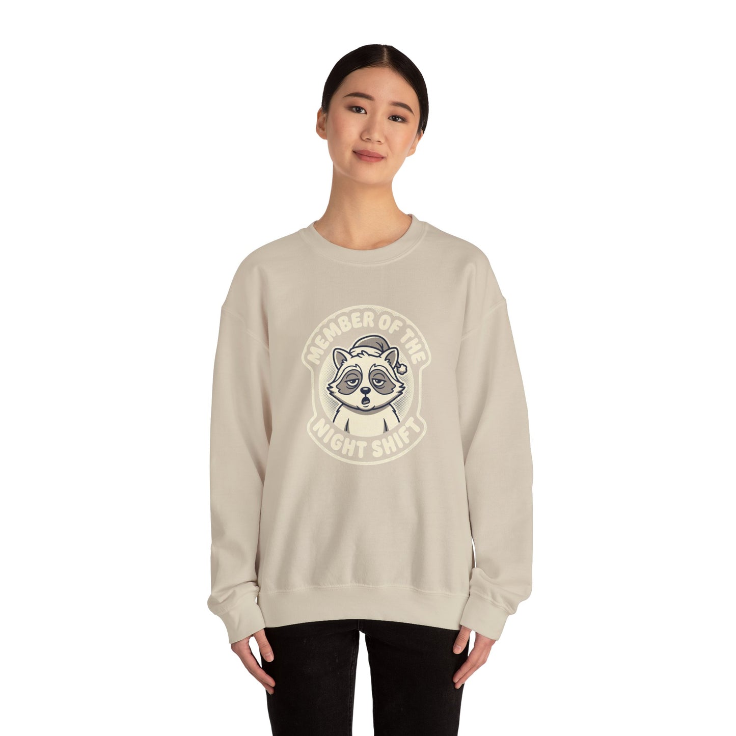 Raccoon Mascot Crewneck Sweatshirt